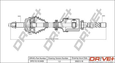  DP2110100459 Dr!ve+ Приводной вал