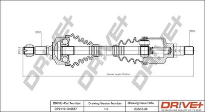  DP2110100587 Dr!ve+ Приводной вал