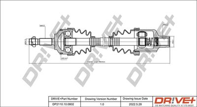  DP2110100802 Dr!ve+ Приводной вал