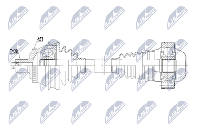  NPWAU048 NTY Приводной вал
