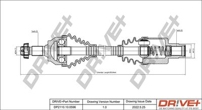  DP2110100596 Dr!ve+ Приводной вал