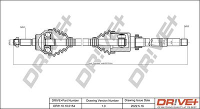  DP2110100154 Dr!ve+ Приводной вал