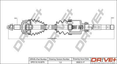  DP2110100270 Dr!ve+ Приводной вал