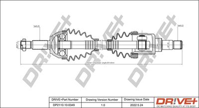  DP2110100349 Dr!ve+ Приводной вал