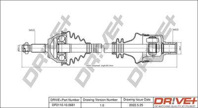  DP2110100681 Dr!ve+ Приводной вал