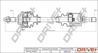  DP2110100574 Dr!ve+ Приводной вал