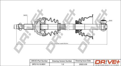  DP2110100831 Dr!ve+ Приводной вал