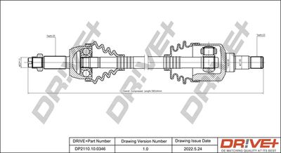  DP2110100346 Dr!ve+ Приводной вал