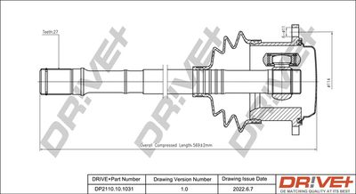  DP2110101031 Dr!ve+ Приводной вал