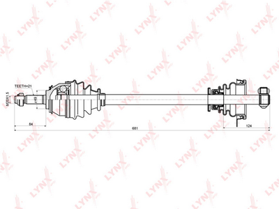  CD6305 LYNXauto Приводной вал