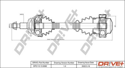  DP2110100082 Dr!ve+ Приводной вал