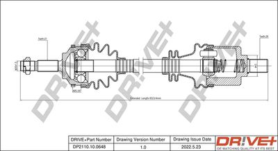  DP2110100648 Dr!ve+ Приводной вал