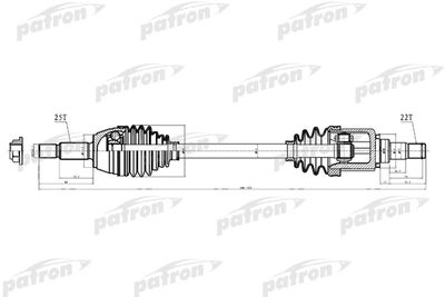  PDS0221 PATRON Приводной вал