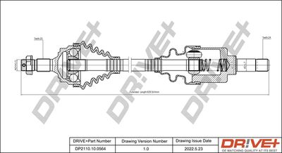  DP2110100564 Dr!ve+ Приводной вал