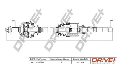  DP2110100618 Dr!ve+ Приводной вал
