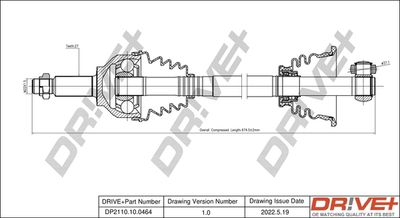  DP2110100464 Dr!ve+ Приводной вал