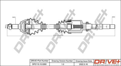  DP2110100260 Dr!ve+ Приводной вал