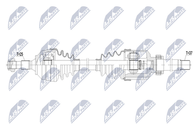  NPWPE081 NTY Приводной вал
