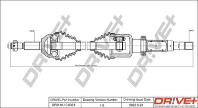 DP2110100381 Dr!ve+ Приводной вал
