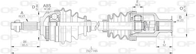  DRS620700 OPEN PARTS Приводной вал