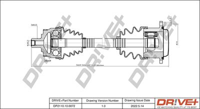  DP2110100072 Dr!ve+ Приводной вал