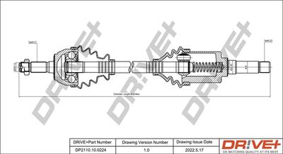  DP2110100224 Dr!ve+ Приводной вал