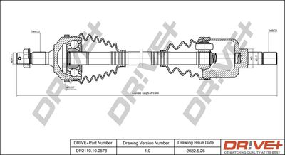  DP2110100573 Dr!ve+ Приводной вал