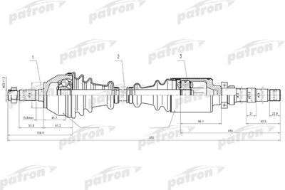  PDS0011 PATRON Приводной вал