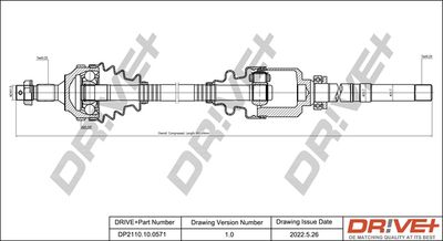  DP2110100571 Dr!ve+ Приводной вал