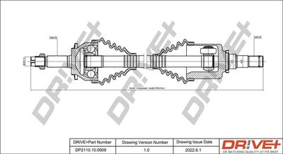  DP2110100909 Dr!ve+ Приводной вал