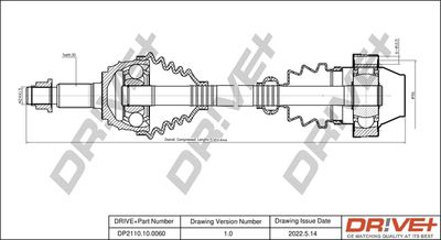  DP2110100060 Dr!ve+ Приводной вал