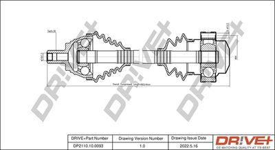  DP2110100093 Dr!ve+ Приводной вал