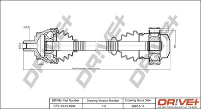  DP2110100054 Dr!ve+ Приводной вал