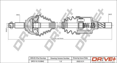  DP2110100842 Dr!ve+ Приводной вал