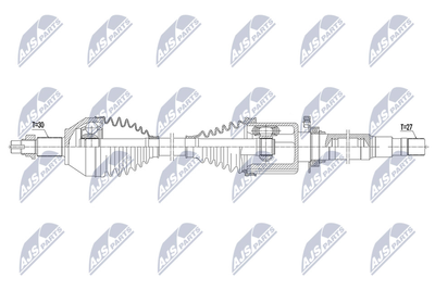  NPWAR010 NTY Приводной вал