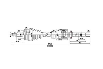  DDS250019 DYNAMATRIX Приводной вал