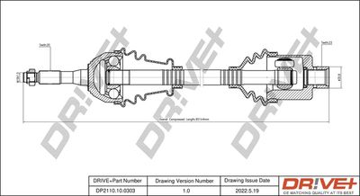  DP2110100303 Dr!ve+ Приводной вал