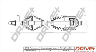  DP2110100810 Dr!ve+ Приводной вал