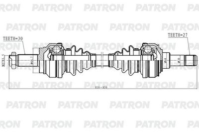  PDS0599 PATRON Приводной вал