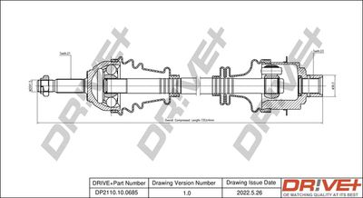  DP2110100685 Dr!ve+ Приводной вал