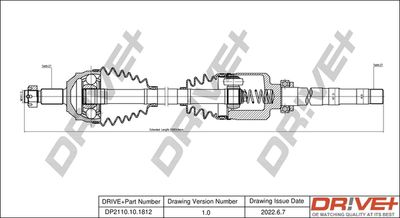  DP2110101812 Dr!ve+ Приводной вал