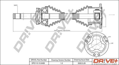  DP2110100428 Dr!ve+ Приводной вал