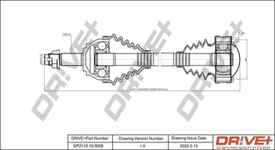  DP2110100008 Dr!ve+ Приводной вал