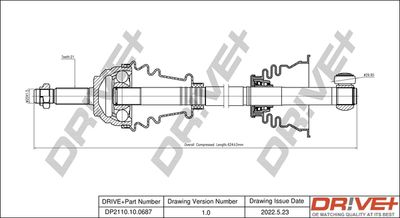  DP2110100687 Dr!ve+ Приводной вал