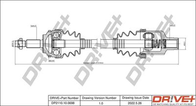  DP2110100698 Dr!ve+ Приводной вал