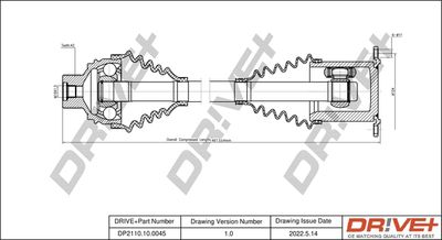  DP2110100045 Dr!ve+ Приводной вал