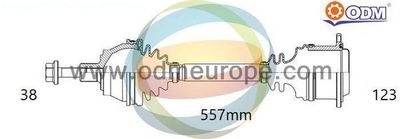  18215510 Multiparts Приводной вал