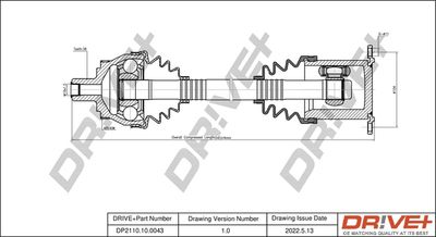  DP2110100043 Dr!ve+ Приводной вал