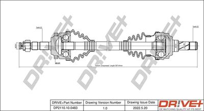  DP2110100483 Dr!ve+ Приводной вал