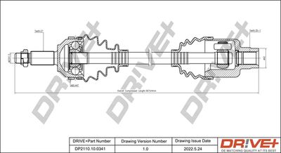  DP2110100341 Dr!ve+ Приводной вал